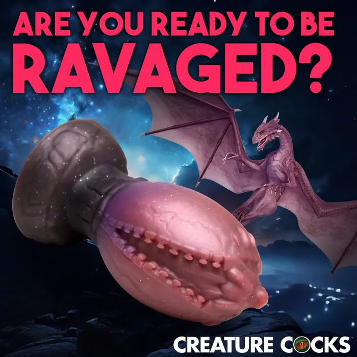 Creature Cocks Female Sex Toys Dragon Hatch Silicone Egg