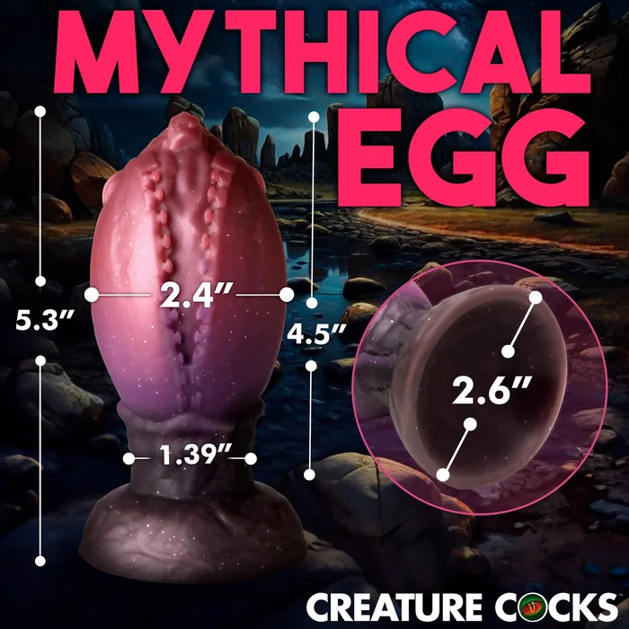 Creature Cocks Female Sex Toys Dragon Hatch Silicone Egg