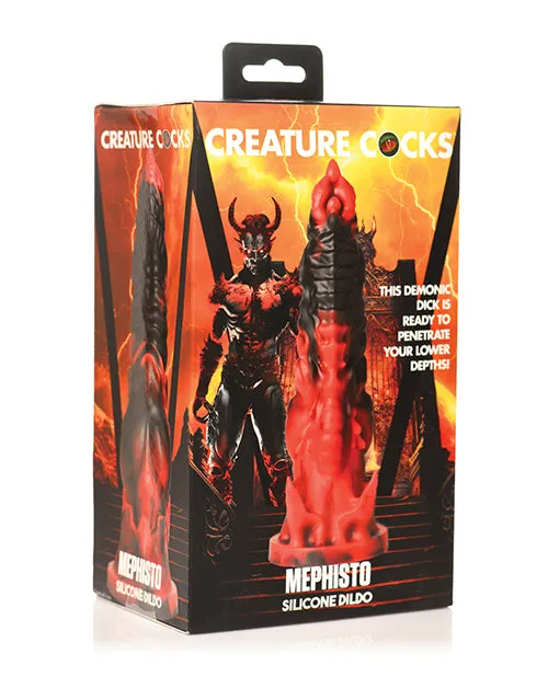 Creature Cocks Mephisto Silicone Dildo RedBlack Creature Cocks Dildos