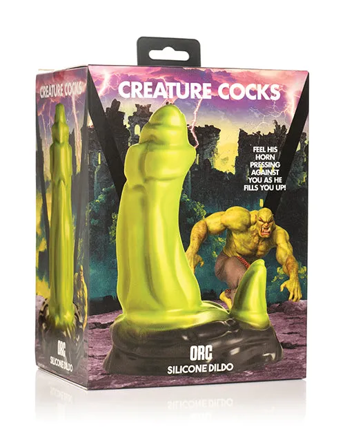Creature Cocks Orc Silicone Dildo GreenBlack Creature Cocks Dildos