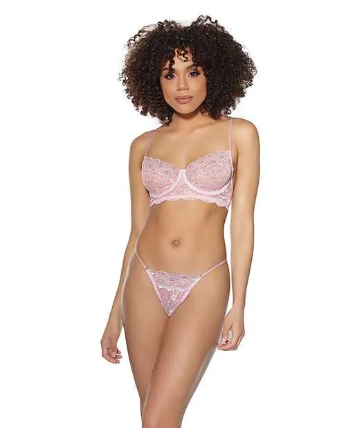 Crystal Pink Collection Vibrators Crystal Pink Underwire Bra GString PinkSilver MD Crystal Pink Collection Vibrators Crystal Pink Underwire Bra GString PinkSilver MD
