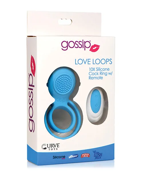 Curve Couples Curve Toys Love Loops Remote Controlled 10X Silicone Cock Ring Curve Couples Curve Toys Love Loops Remote Controlled 10X Silicone Cock Ring