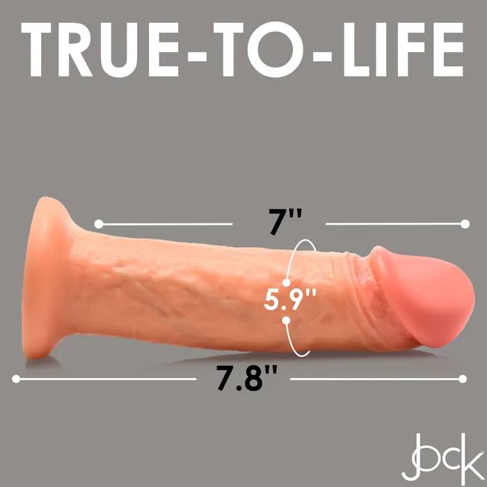 Curve Toys Dildos 10X Real Skin 8 inch Vibrating Dildo