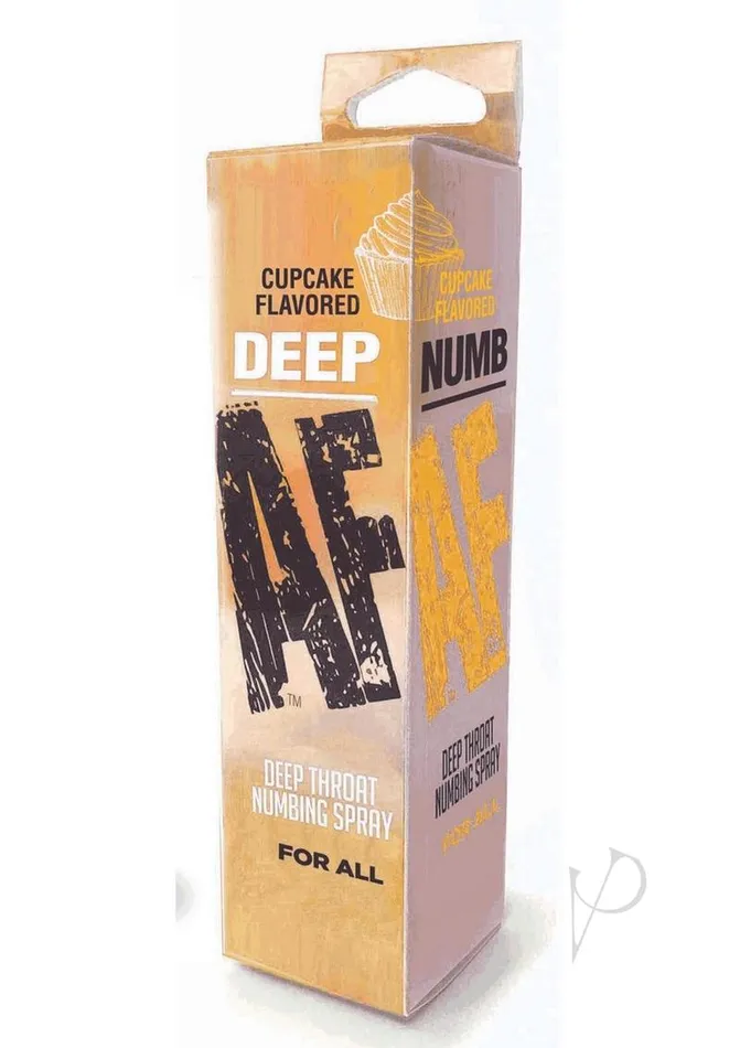 Deep AF Deep Throat Numbing Spray 1oz Cupcake Af Male Sex Toys