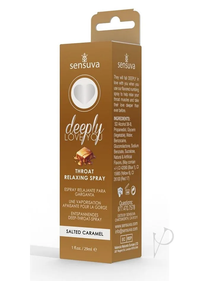 Deeply Love You Throat Relaxing Spray Salt Caramel 1oz Deeply Love You Vibrators Deeply Love You Throat Relaxing Spray Salt Caramel 1oz Deeply Love You Vibrators