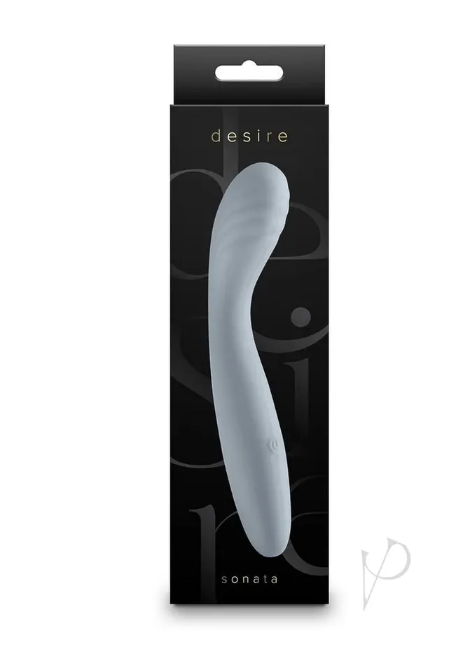 Desire Sonata Rechargeable Silicone GSpot Vibrator Gray Desire Female Sex Toys Desire Sonata Rechargeable Silicone GSpot Vibrator Gray Desire Female Sex Toys