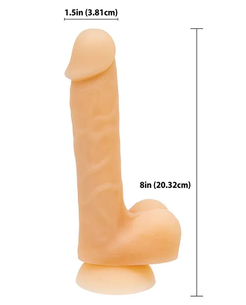 Dildos Addiction Bendable David Silicone Dildo 8in Vanilla Addiction