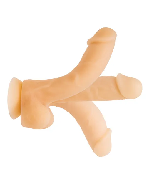 Dildos Addiction Bendable David Silicone Dildo 8in Vanilla Addiction