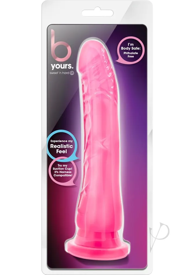 Dildos B Yours B Yours Sweet N Hard 6 Dildo 85in Pink