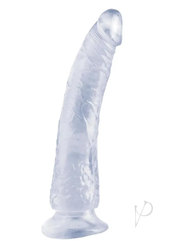 Dildos Basix Rubber Works Basix Dong Slim 7 with Suction Cup 7in Clear