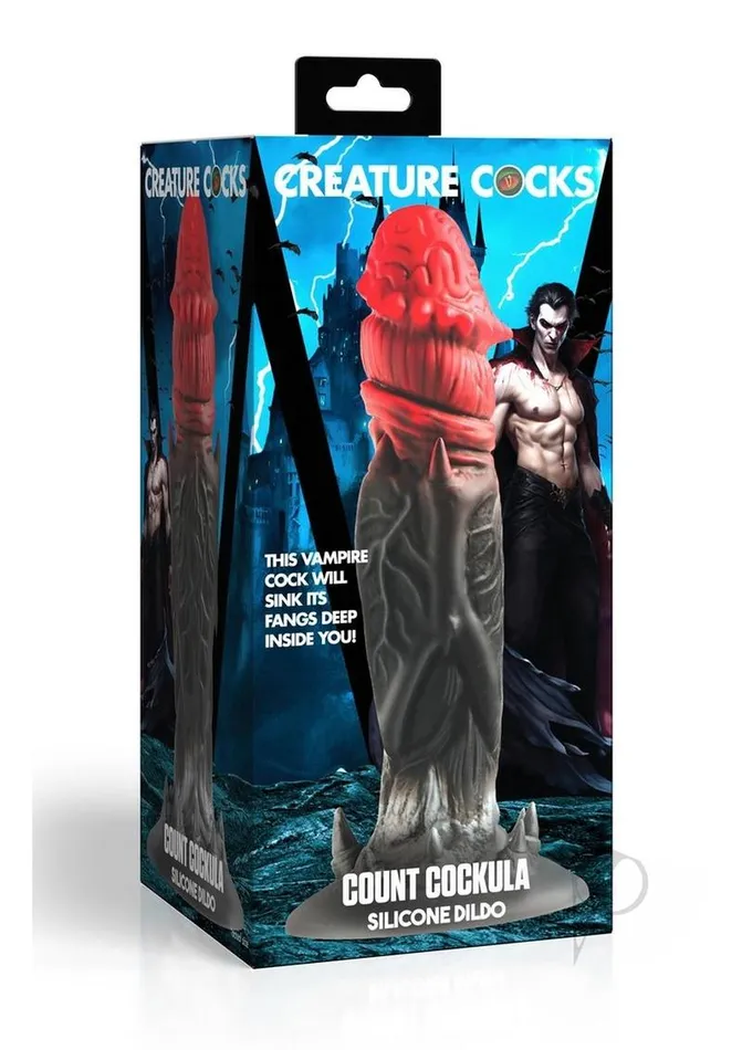 Dildos Creature Cocks Creature Cocks Count Cockula Silicone Dildo BlackRed Dildos Creature Cocks Creature Cocks Count Cockula Silicone Dildo BlackRed