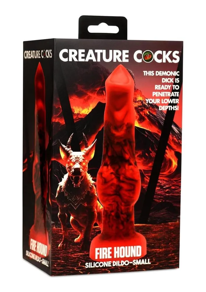 Dildos Creature Cocks Creature Cocks Fire Hound Silicone Dildo Small RedBlack Dildos Creature Cocks Creature Cocks Fire Hound Silicone Dildo Small RedBlack