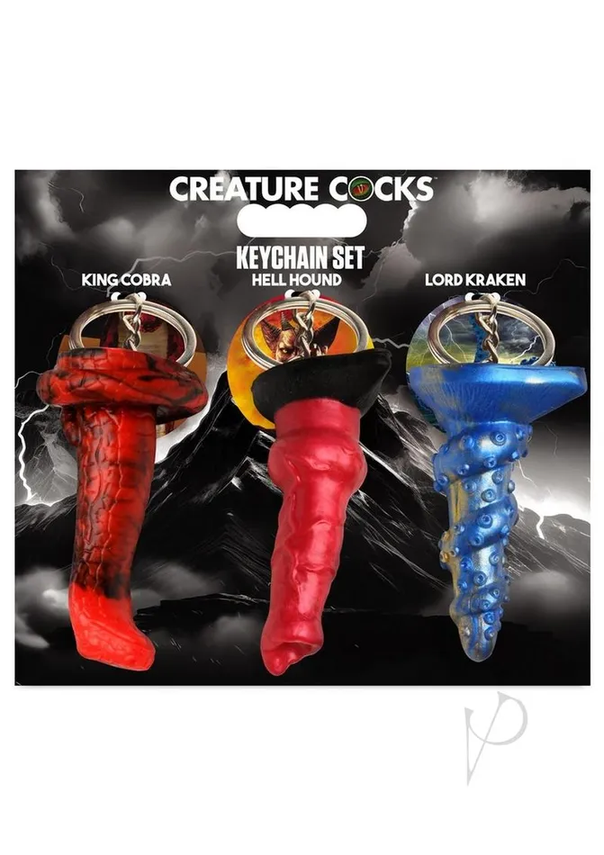 Dildos Creature Cocks Creature Cocks King Cobra HellHound and Lord Kraken Keychain Set 3 Piece Multicolor Dildos Creature Cocks Creature Cocks King Cobra HellHound and Lord Kraken Keychain Set 3 Piece Multicolor