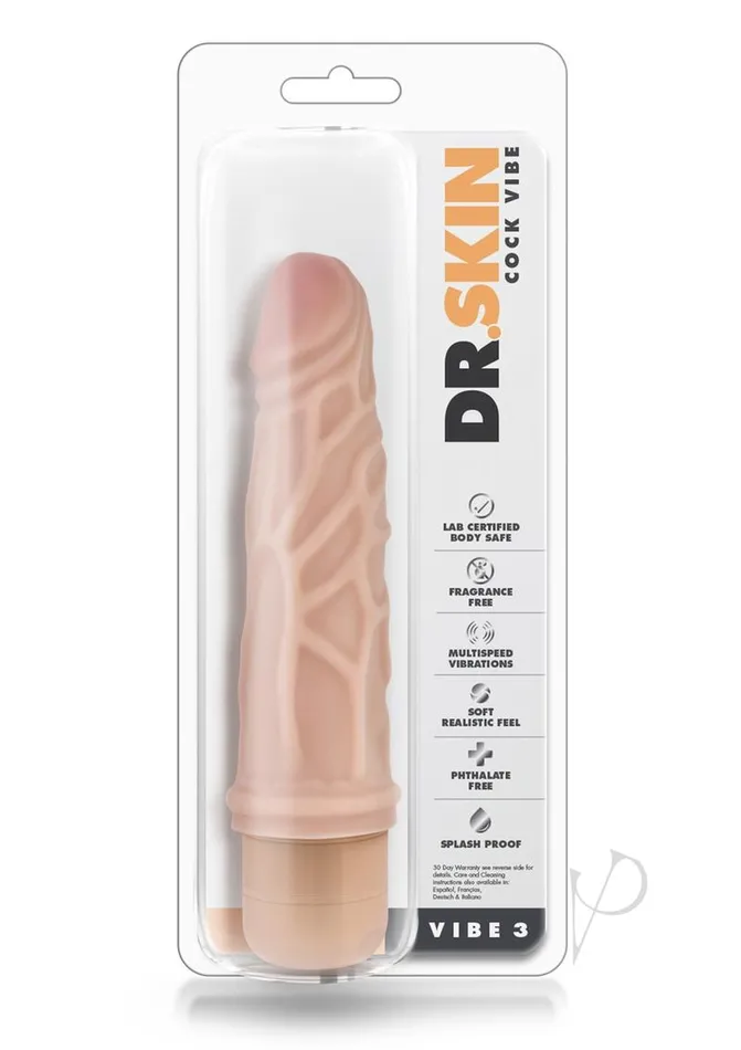 Dildos Dr Skin Dr Skin Silver Collection Cock Vibe 3 Vibrating Dildo 725in Vanilla Dildos Dr Skin Dr Skin Silver Collection Cock Vibe 3 Vibrating Dildo 725in Vanilla