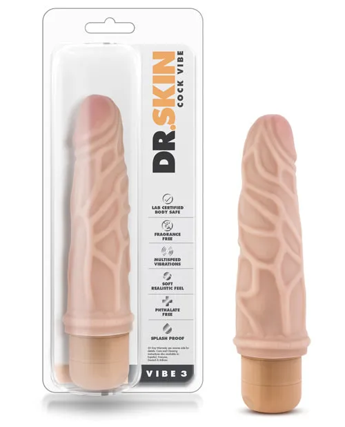 Dildos Dr Skin Dr Skin Silver Collection Cock Vibe 3 Vibrating Dildo 725in Vanilla Dildos Dr Skin Dr Skin Silver Collection Cock Vibe 3 Vibrating Dildo 725in Vanilla