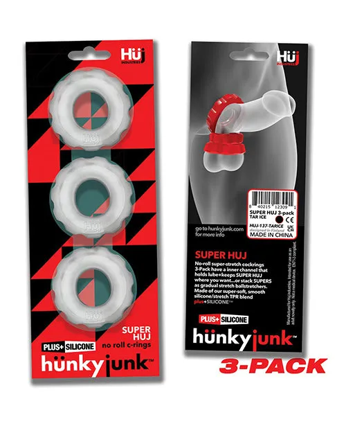 Dildos Hunkyjunk Hunkyjunk Fractal Tactile Ballstretcher Clear Ice