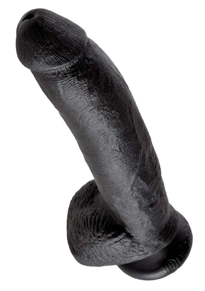 Dildos King Cock King Cock Dildo with Balls 9in Black