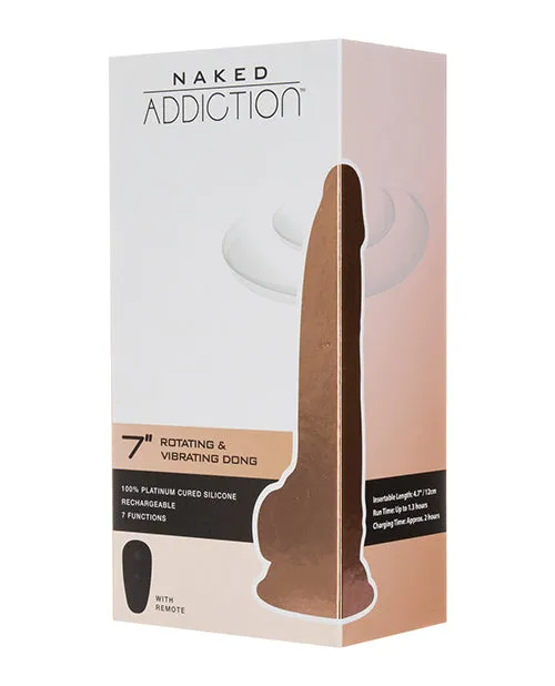 Dildos Naked Addiction 7 Rotating Vibrating Dong wRemote Flesh Naked Addiction Dildos Naked Addiction 7 Rotating Vibrating Dong wRemote Flesh Naked Addiction