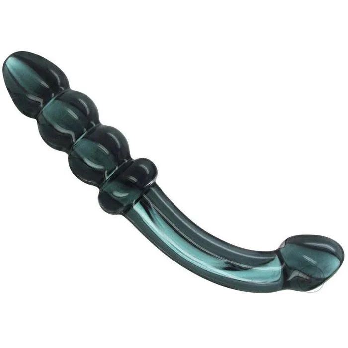 Dildos Prisms Erotic Glass Smoky Jade Curved Glass Dildo