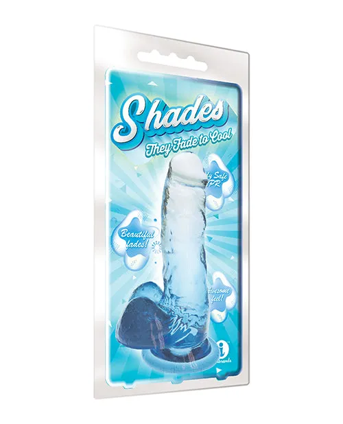 Dildos Shades Shades Gradient Dildo 7in Blue