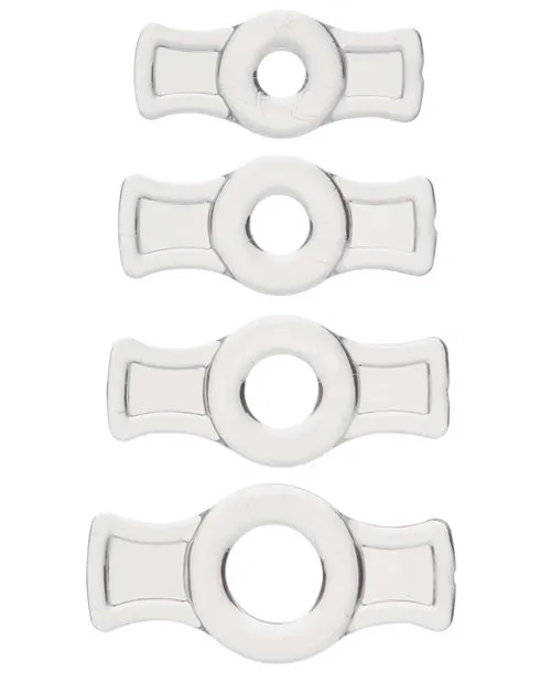 Dildos Titan Men TitanMen StretchToFit Cock Rings 4 Piece Kit Clear Dildos Titan Men TitanMen StretchToFit Cock Rings 4 Piece Kit Clear