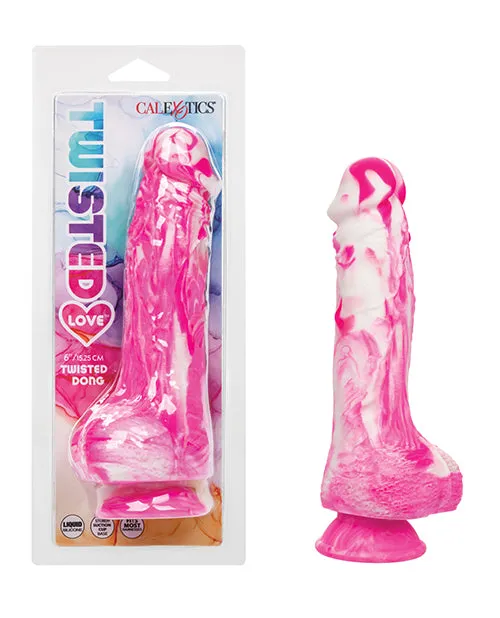 Dildos Twisted Love Twisted Love Twisted Dong Silicone Bendable Dildo Pink