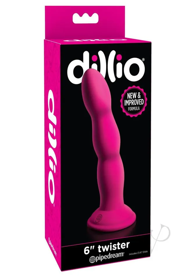 Dillio Twister Dildo 6in Pink Dillio Dildos