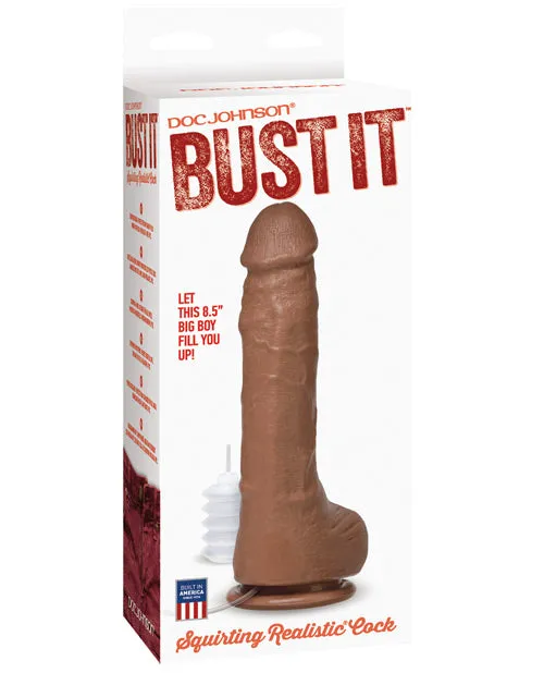 Doc Johnson Dildos Bust It Squirting Dildo 85in Chocolate Doc Johnson Dildos Bust It Squirting Dildo 85in Chocolate