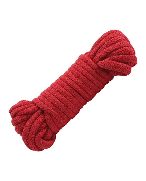 Doc Johnson Restraints Japanese Style Bondage Cotton Rope Red Doc Johnson Restraints Japanese Style Bondage Cotton Rope Red