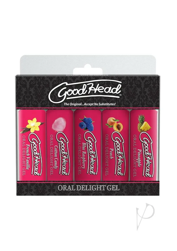 Enhancers Good Head GoodHead Oral Delight Gel Assorted 5 Pack 1oz
