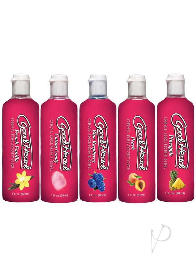 Enhancers Good Head GoodHead Oral Delight Gel Assorted 5 Pack 1oz Enhancers Good Head GoodHead Oral Delight Gel Assorted 5 Pack 1oz