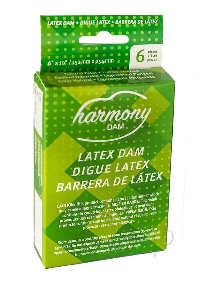 Enhancers Harmony Dams Latex 6 Pack Harmony
