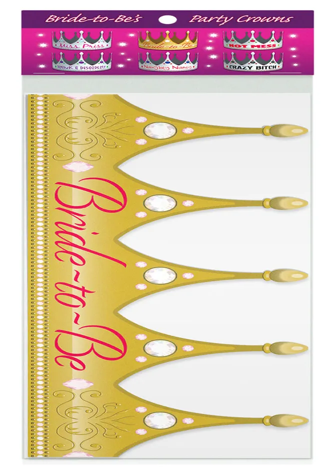 Enhancers Kheper Games BrideToBes Party Crowns 6 per pack