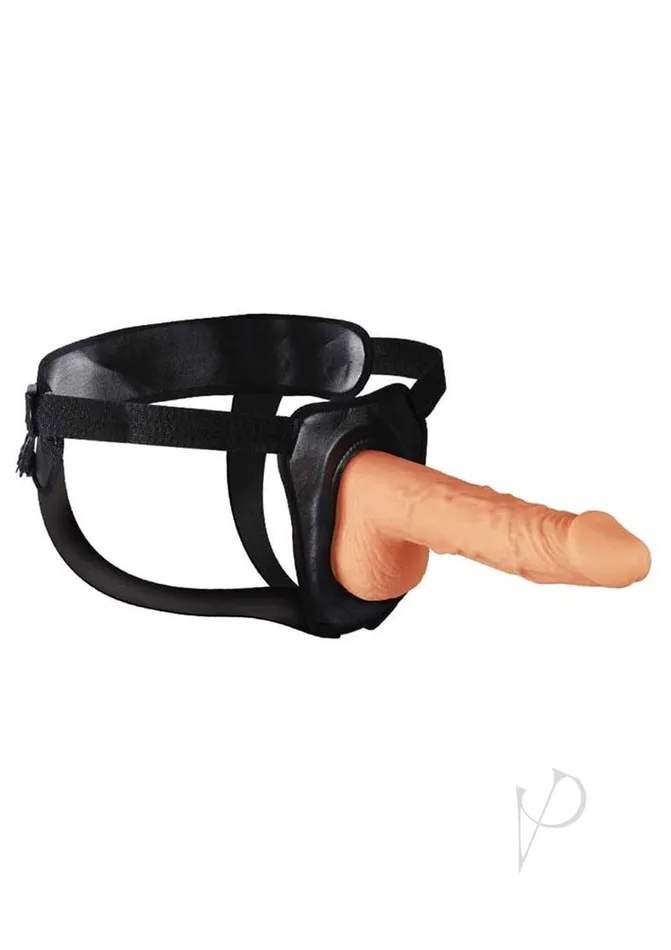 Erection Assistant Hollow StrapOn 95in Vanilla Erection Assistant Female Sex Toys