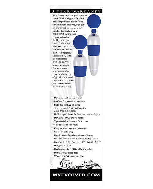 Evolved Evolved On The Dot Wand Blue Vibrators
