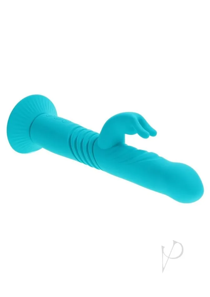Evolved Female Sex Toys Bunny Hop Rechargeable Silicone Throbbing Rabbit Vibrator Blue Evolved Female Sex Toys Bunny Hop Rechargeable Silicone Throbbing Rabbit Vibrator Blue