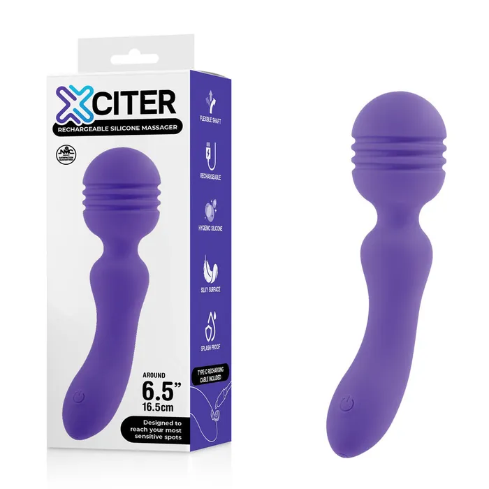 Excellent Power Vibrators Xciter Purple Massage Wand