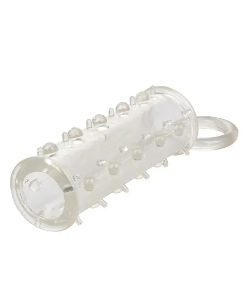 Extensions Sensation Enhancer Penis Sleeve with Scrotum Support Clear Male Sex Toys