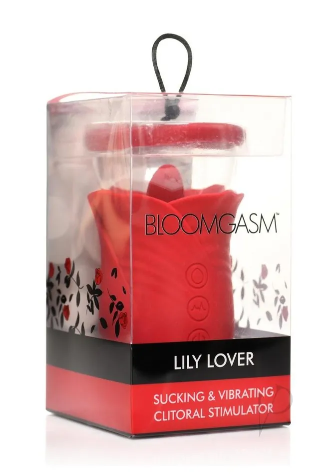 Female Sex Toys Bloomgasm Bloomgasm Lily Lover Sucking and Vibrating Rechargeable Silicone Clitoral Stimulator Red Female Sex Toys Bloomgasm Bloomgasm Lily Lover Sucking and Vibrating Rechargeable Silicone Clitoral Stimulator Red