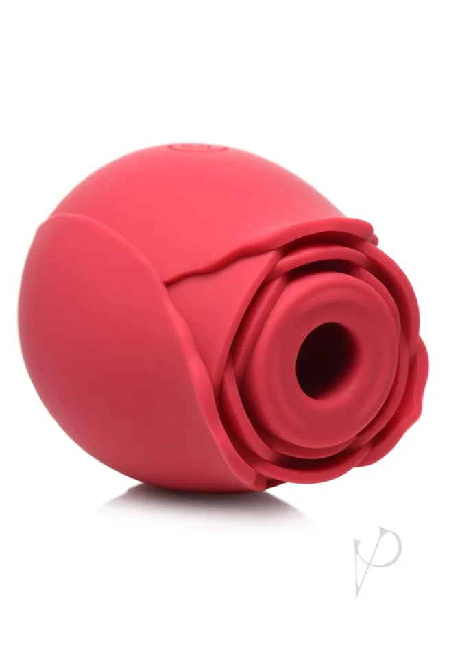 Female Sex Toys Bloomgasm Inmi Bloomgasm Wild Rose 10x Silicone Rechargeable Clit Stimulator with Suction Red