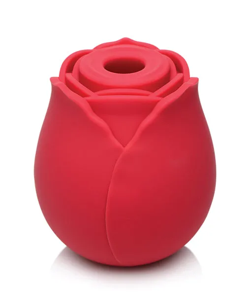 Female Sex Toys Bloomgasm Inmi Bloomgasm Wild Rose 10x Silicone Rechargeable Clit Stimulator with Suction Red