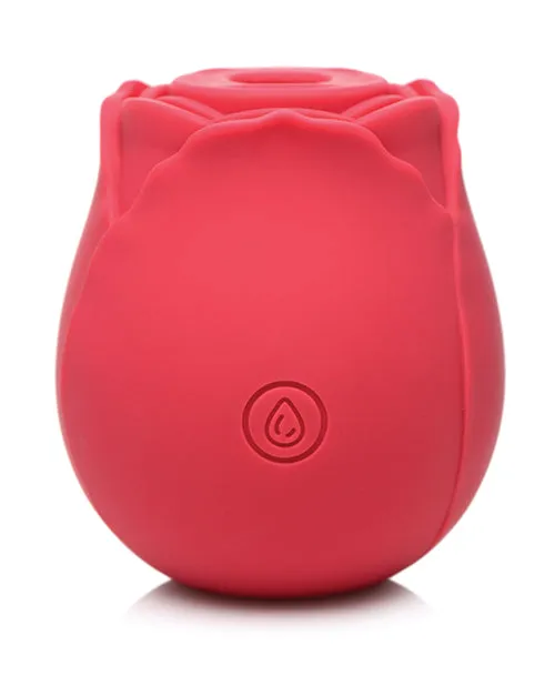 Female Sex Toys Bloomgasm Inmi Bloomgasm Wild Rose 10x Silicone Rechargeable Clit Stimulator with Suction Red