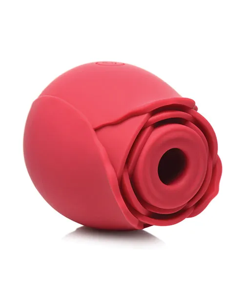 Female Sex Toys Bloomgasm Inmi Bloomgasm Wild Rose 10x Silicone Rechargeable Clit Stimulator with Suction Red