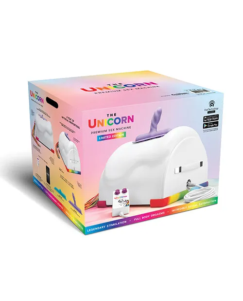 Female Sex Toys Cowgirl Cowgirl Unicorn Premium Silicone Riding Sex Machine White
