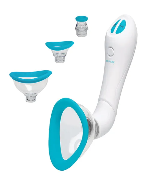 Female Sex Toys Doc Johnson Bloom Intimate Body Pump Silicone Vibrating Rechargeable Body Pump Sky BlueWhite Female Sex Toys Doc Johnson Bloom Intimate Body Pump Silicone Vibrating Rechargeable Body Pump Sky BlueWhite