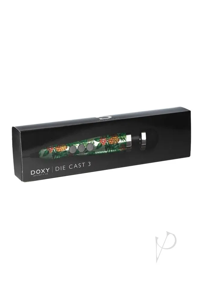Female Sex Toys Doxy Doxy Die Cast 3 Wand PlugIn Wand Massager Pineapple Pattern Female Sex Toys Doxy Doxy Die Cast 3 Wand PlugIn Wand Massager Pineapple Pattern