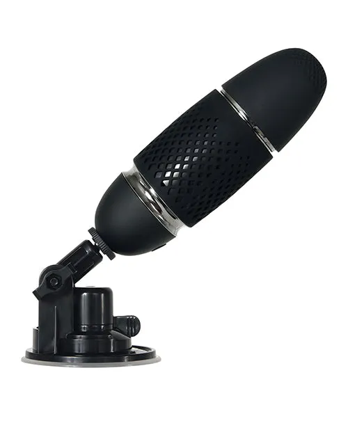 Female Sex Toys Evolved Thrust and Go Silicone Rechargeable Mini Vibrator Black