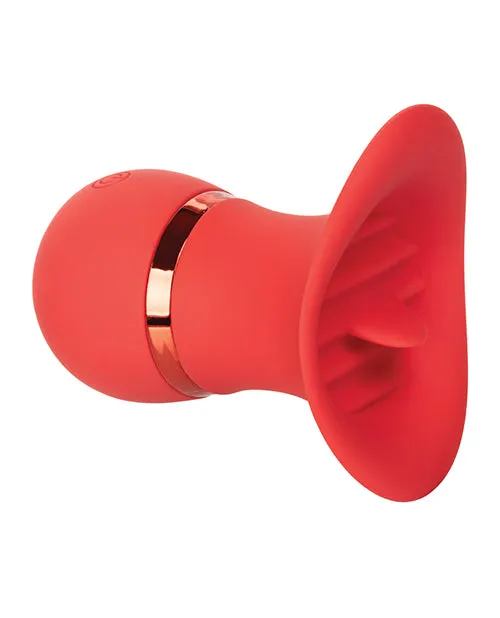 Female Sex Toys French Kiss French Kiss Charmer Silicone Clitoral Stimulator Red