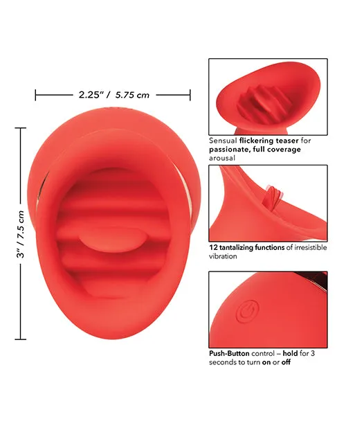 Female Sex Toys French Kiss French Kiss Charmer Silicone Clitoral Stimulator Red