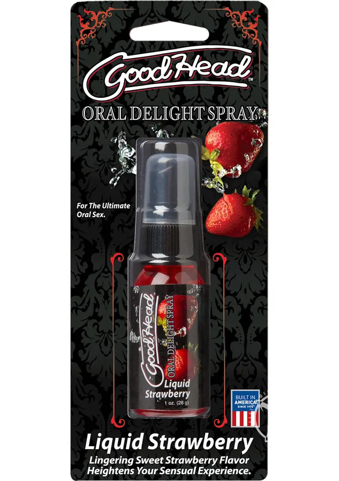Female Sex Toys Good Head GoodHead Oral Delight Spray Liquid Strawberry 1oz Female Sex Toys Good Head GoodHead Oral Delight Spray Liquid Strawberry 1oz